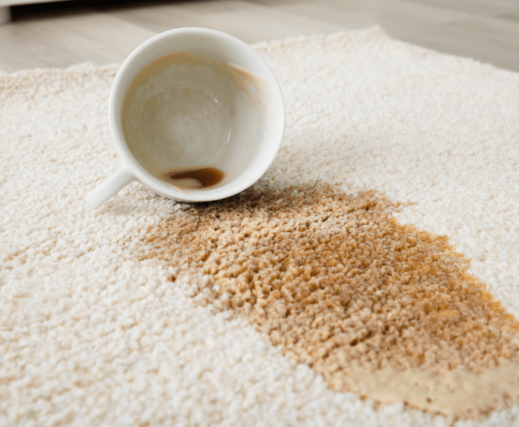 Coffee spilled on an area rug | Neils Floor Covering